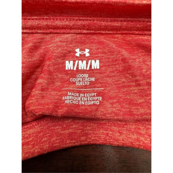 Under Armour Loose Fit Red Short Sleeve Tee Boys Medium - Picture 4 of 6